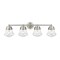 Z-Lite Vaughn 4 Light Vanity, Brushed Nickel And Clear Seedy 736-4V-BN - alternate 4